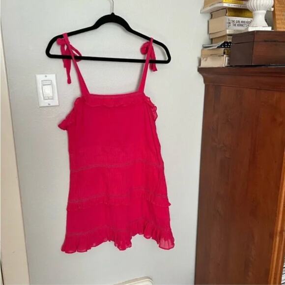 Lovers + Friends Ronnie Mini Dress in Fuchsia Pink - Picture 3 of 8